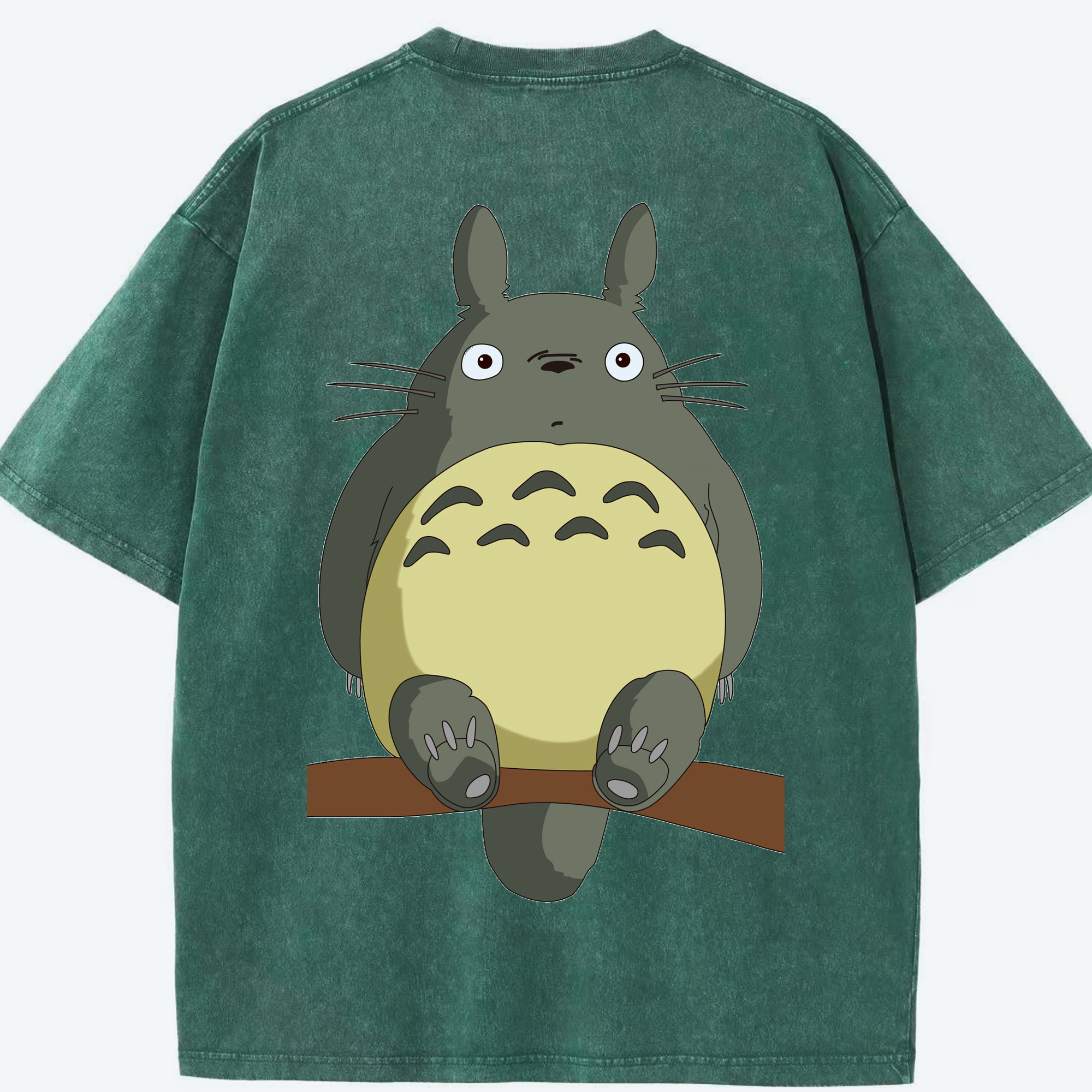 （画像用） となりのトトロ 草壁メイ 草壁サツキ My Neighbor Totoro Satsuki Kusakabe Mei Kusakabe 綿100% ヴィンテージ風 半袖Tシャツ（背面プリント）